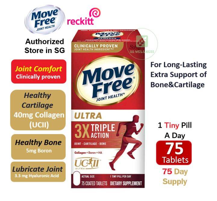 [Authorized] Schiff Move Free Ultra Triple Action Joint Support 75