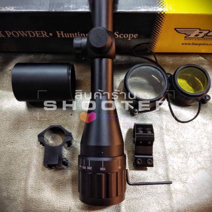 กล้อง-bsa-6-16x40aoeg-ปรับหลา-ซูมไกล-ไฟ-2-สี-มีท่อบังแสง-อุปกรณ์ครบ-แนะนำเลยครับ