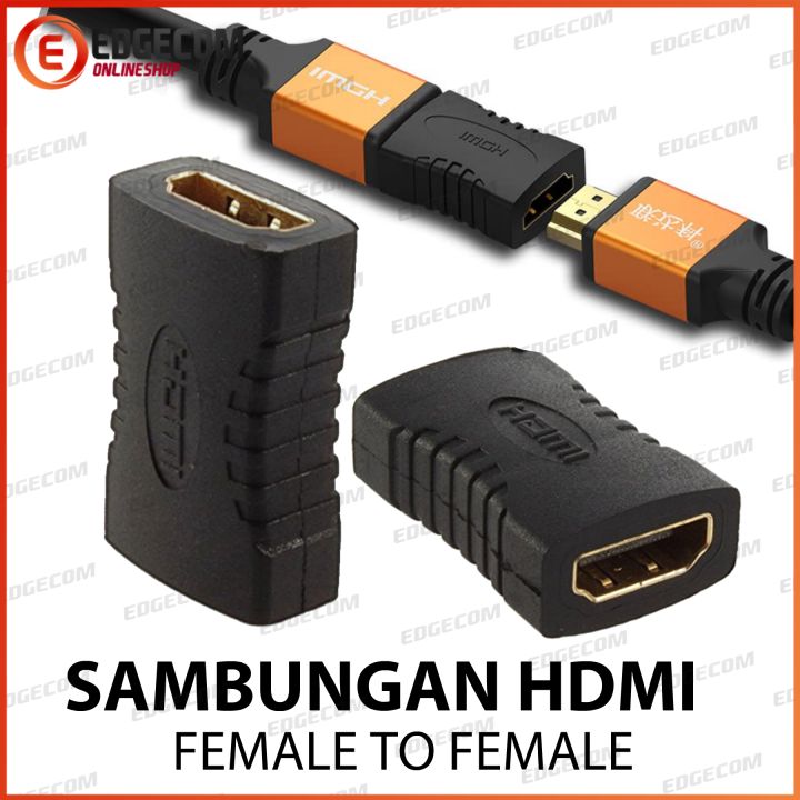 Gender Konektor Hdmi Female To Female Adapter Lazada Indonesia 