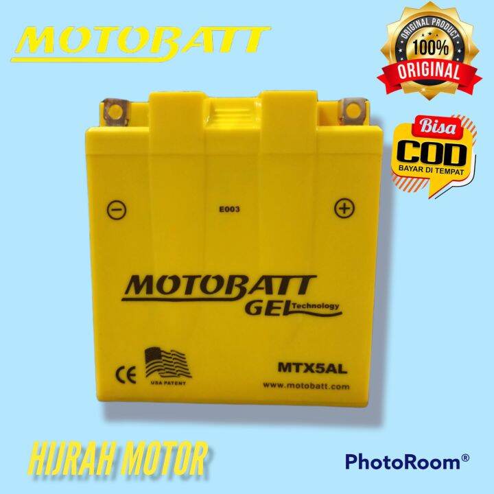 Aki mio sporty Merk MOTOBATT MTX5AL Aki jupier mx OLD,Aki jupiter z,Aki