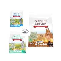 Vetrec หญ้าโอ้ต หญ้าทิโมธี Firstcut พรีเมี่ยม 500g. ซื้อคู่กับ หญ้ากระต่าย หญ้าอัลฟาฟ่า อาหารกระต่าย จะได้ราคาพิเศษ