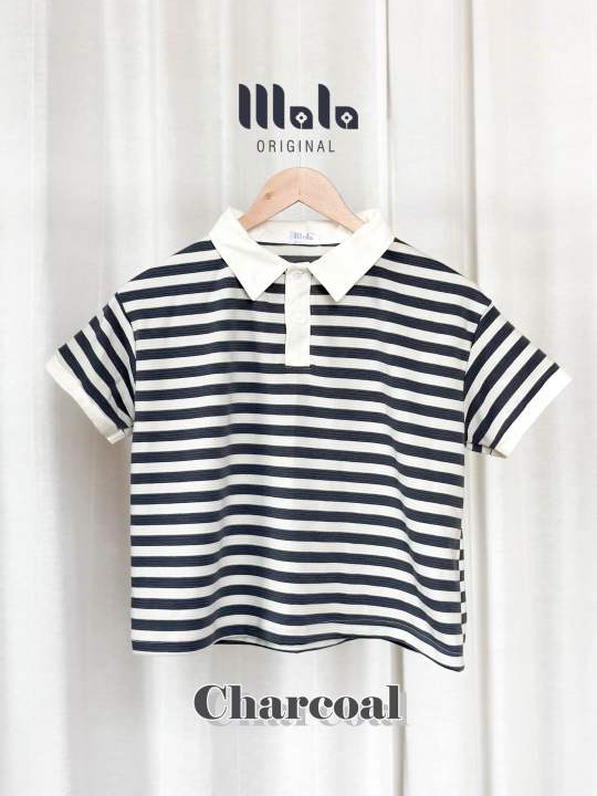 mala-original-polo-crop-stripe