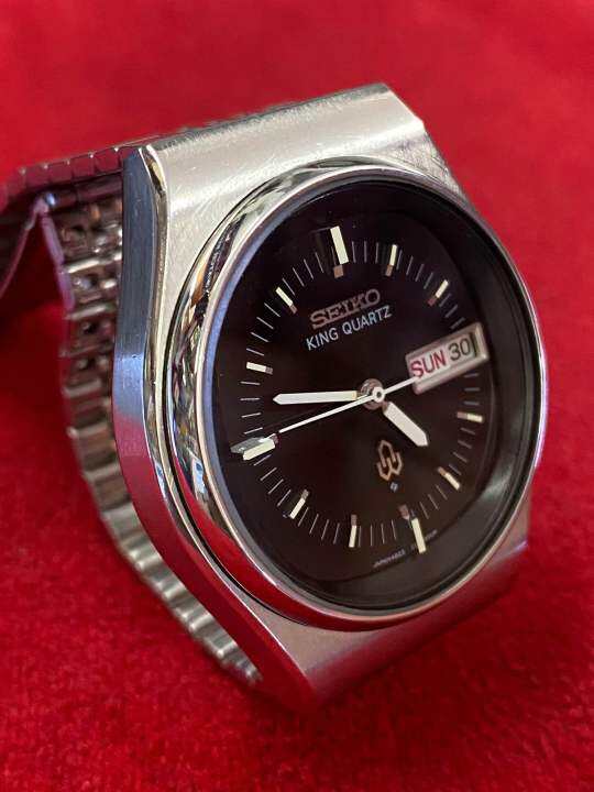 seiko-king-quartz-ตัวเรือนสแตนเลส-นาฬิกาผู้ชาย-มือสองของแท้