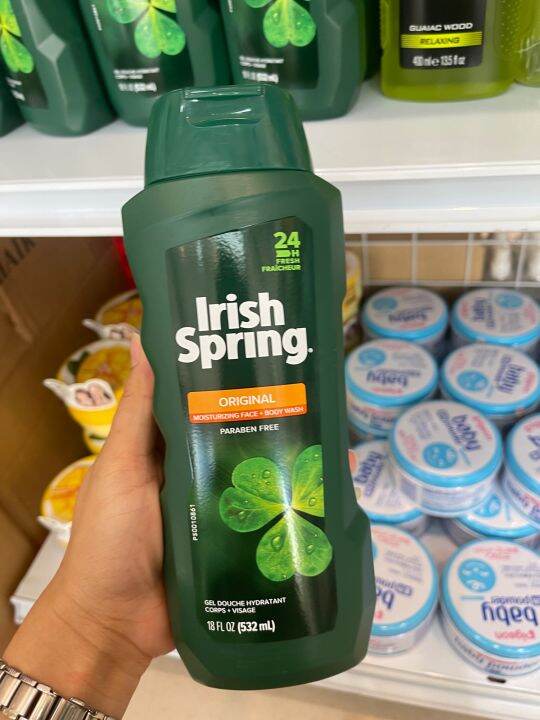 Irish Spring Original Body Wash for Men 532ml. Lazada.co.th