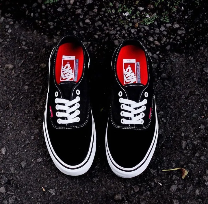 Vans Authentic Pro Core Black White | Lazada Indonesia vans authentic pro
