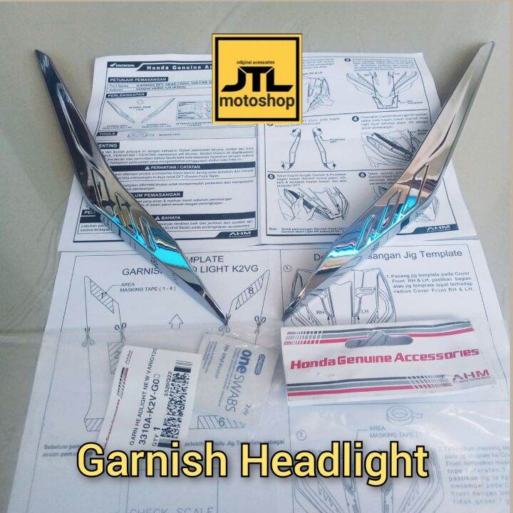 Garnish Headlight Honda Vario 125 2023 Lazada Indonesia