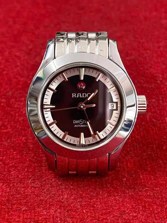 นาฬิกา-rado-diastar-incabloc-25-jewels-automatic-ขนาด-lady-มือสองของแท้-นาฬิกาผู้หญิง
