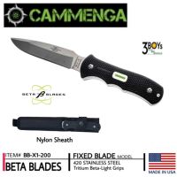 มีด CAMMENGA รุ่น BETA BLADES มีดเล่มแรกในโลกที่ฝังแท่งเรืองแสง Tritium แข็งแรง ทนทาน ผลิตใน U.S.A.