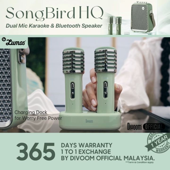 Divoom Songbird-HQ Portable Karaoke Bluetooth Speaker