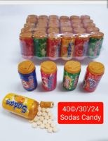 ลูกอมโซดากลิ่นผลไม้(Sodas Candy) 1 กล่อง บรรจุ 30 กระป๋อง