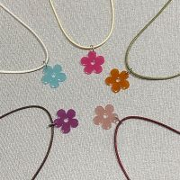 สร้อยดอกไม้ สร้อยคอ สร้อยคอวินเทจ สร้อยดอกไม้diy flower necklace