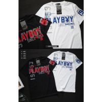 ?พร้อมส่ง?เสื้อยืดเพลย์บอย Playboy เสื้อยืดงานสกีนสวยๆ  ป้ายห้อย ผ้าคอตตอน?