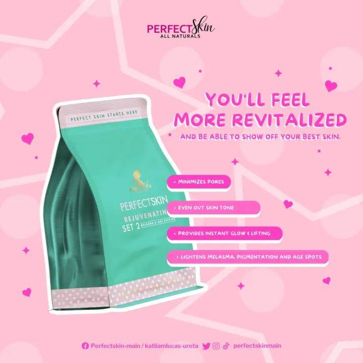 New Perfect Skin Rejuvenating Set 2 Anti Aging Andmelasma Lazada Ph