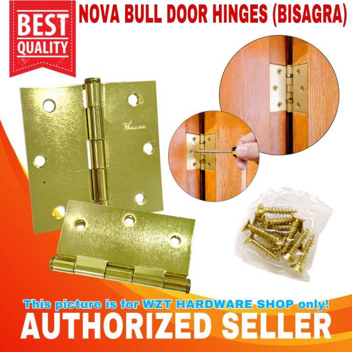 NOVA BULL DOOR HINGES (BISAGRA) 3x3 / 3.5x3.5 / 4x4 | Lazada PH