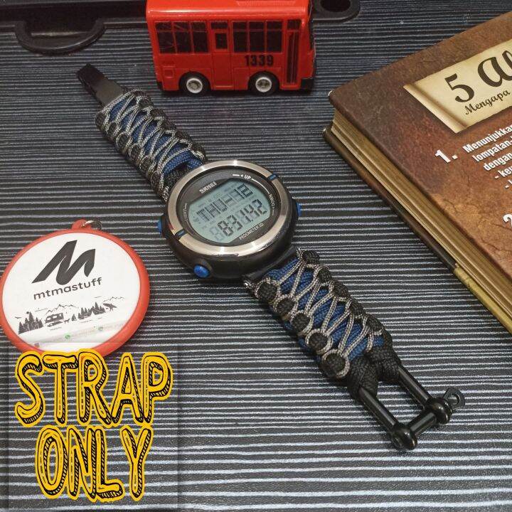 Strap Paracord Jam Tangan Custom buckle besi Lazada Indonesia