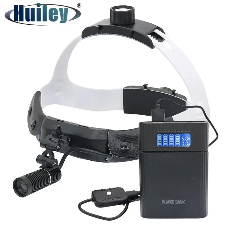 LED Headlamp 50000LUX High Intensity Headlight for Dental Loupe