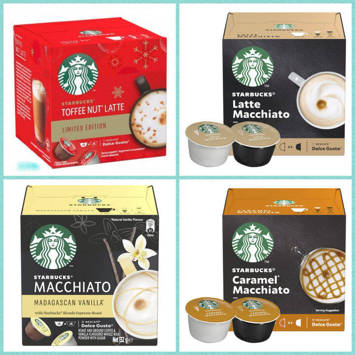 Combo 16 viên Dolce Gusto Starbucks cho máy Dolce Gusto mix 4 loại