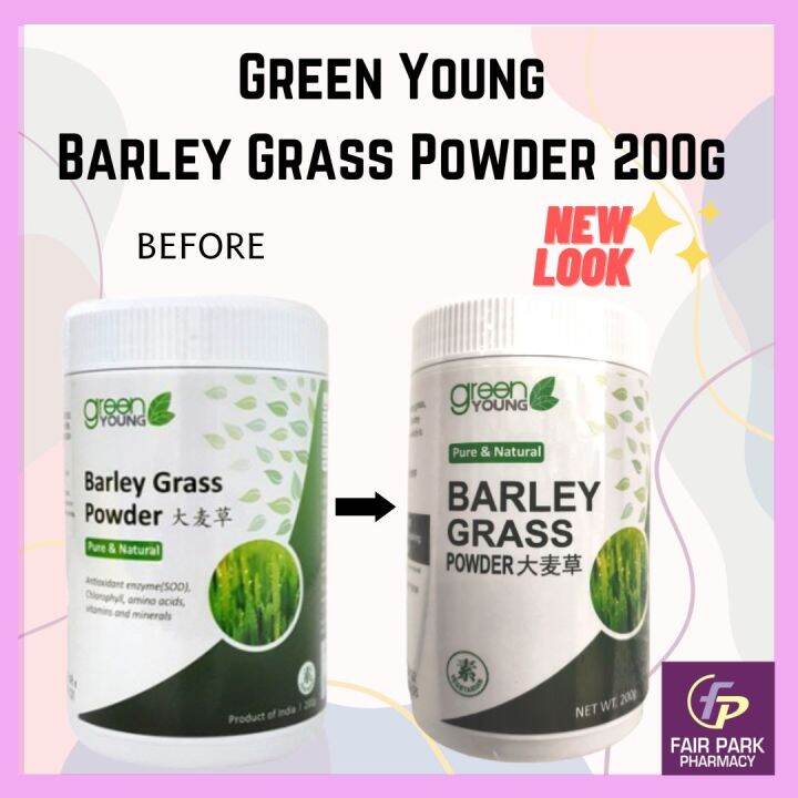FPpharmacy Green Young Barley Grass Powder 200g. Expiry date 07/2026