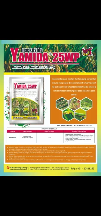 Insektisida Yamida 25 WP // Pengendali hawa wereng | Lazada Indonesia