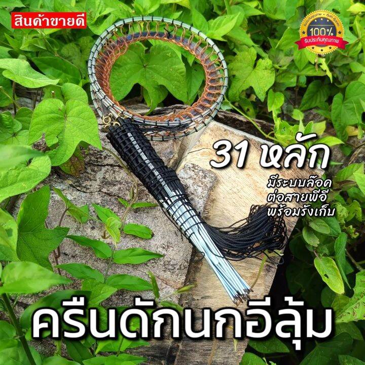 ครบชุดดักนกอีลุ้ม-ครืนปัก31หลัก-ได้อุปกรณ์เสียงต่อ-ลำโพง-นกอีลุ้มสตาฟ