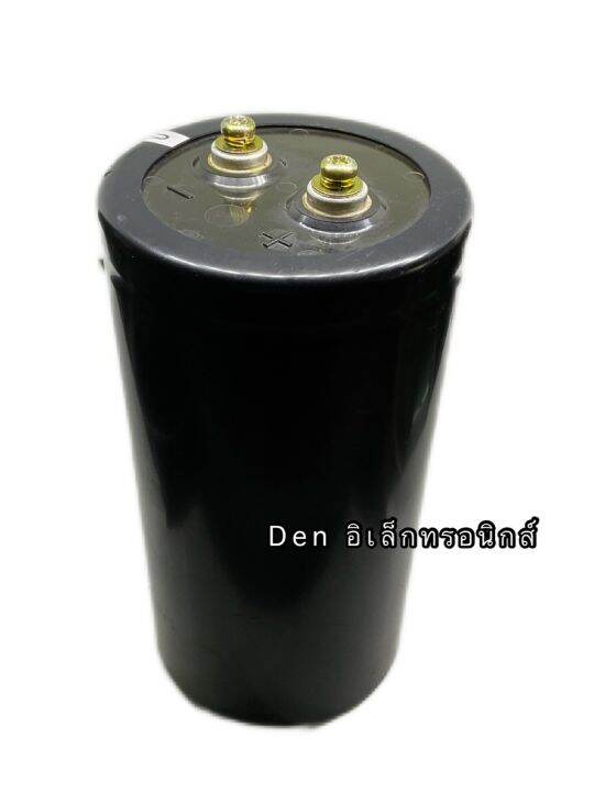 capacitor-10000-uf-450v-ขนาด-สูง-17cm-กว้าง9cm-nippon-capacitor-ใหม่-แท้-คาปาซิเตอร์-cหัวน็อต-บวก-ลบ20-วัดค่าได้ตามเกณฑ์ทุกตัว