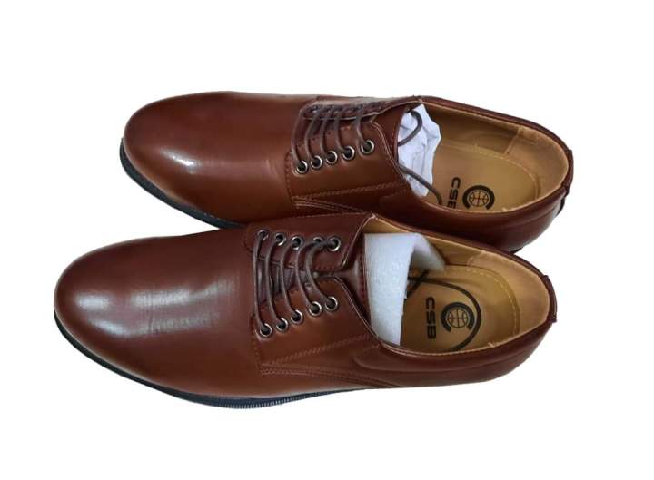 รองเท้าลูกเสือสีน้ำตาล-รองเท้าผู้กำกับ-สำหรับผู้ชาย-ยี่ห้อcsb-หนังแท้-cm604-ไซส์39-45