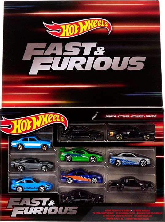 Rare Hotwheels Fast Furious 10 Pack Exclusive Box Set Isi 10 R34 Bnr34 Silvia S15 Monalisa