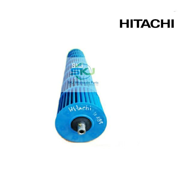 ใบพัดลมคอยล์เย็นแอร์-hitachi-ขนาด-10-58-cm-ล็อคนอก-เดือย-2-ข้าง-อะไหล่แท้-อะไหล่ถอด