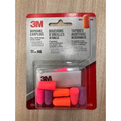 3M ที่อุดหูกันเสียง จำนวน 4 คู่  Earplug ของแท้100%