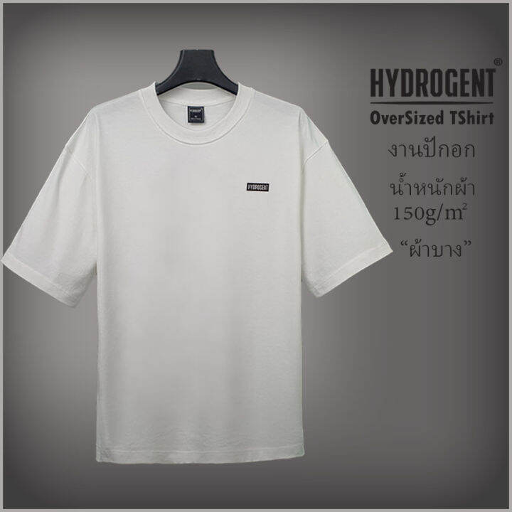 เสื้อยืดโอเวอร์ไซส์-hydrogent-งานปัก-รุ่นผ้าบาง