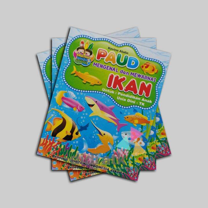 Buku Mengenal Dan Mewarnai - Ikan Untuk Anak Paud & TK | Lazada Indonesia