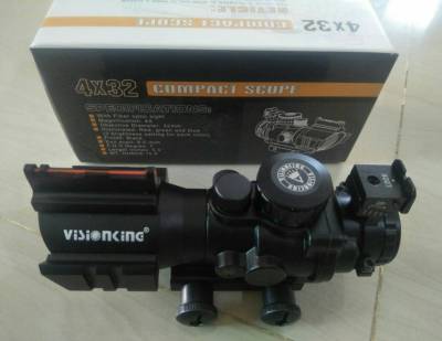 กล้องVisionkingแท้ 4X32 มีไฟ 2 สี สินค้ารับประกันคุณภาพ AAA