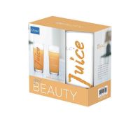 แก้วน้ำ 300 ml. แพ็ค 2 ใบ OCEAN GLASS GET BEAUTY JUICE ( 1 เซ็ต) (pack of 2) แก้วน้ำระดับพรีเมียม (Premium)