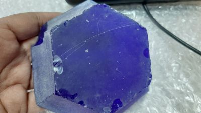 Tanzanite glass gemstone Dark blue glass พลอยไพลินแท้​ พลอยก้อนกระจก  (GRAM ) กรัม" Lab created Glass rough"