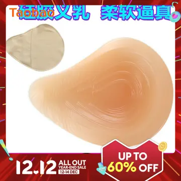 Silicone Breast Form Chest Mastectomy Sprial Shape Fake Breast