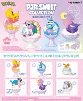 พร้อมส่ง Rement Pokemon Popn Sweet ยกกล่อง 6 แบบรีเมนท์ Pikachu Figure Gachapon