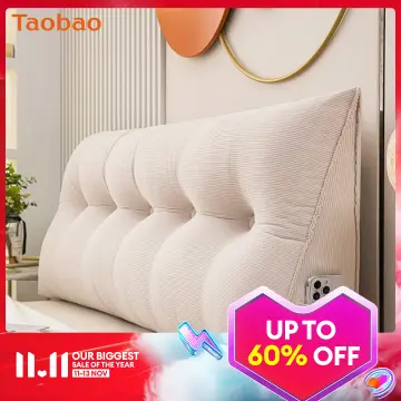 Ice Beans Triangle Cushion Bedside Cartoon Sofa Pillow Back Soft Large  Backrest Bedroom Tatami Bay Window Bed Chair Waist Pillow - AliExpress