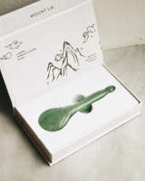 Mount Lai Jade Acupressure Gua Sha Spoon Gua Sha to release facial + jaw tension through acupressur กัวซา