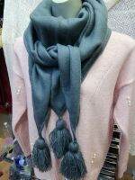 WINTER WOOL SCARVES ผ้าพันคอวูลขนแกะแบบสามเหลี่ยมแฟชั่นเกาหลี