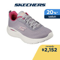 Skechers สเก็ตเชอร์ส รองเท้าผู้หญิง Women Quick Stride Shoes - 129424-GYPK Air-Cooled Goga Mat Machine Washable, Ortholite, Our Planet Matters- Recycled, Mstrike, Ultra Go