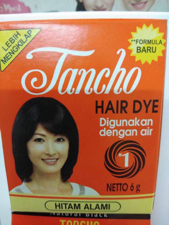 TANCHO HAIR DYE BUBUK HITAM 6gr. Lazada Indonesia