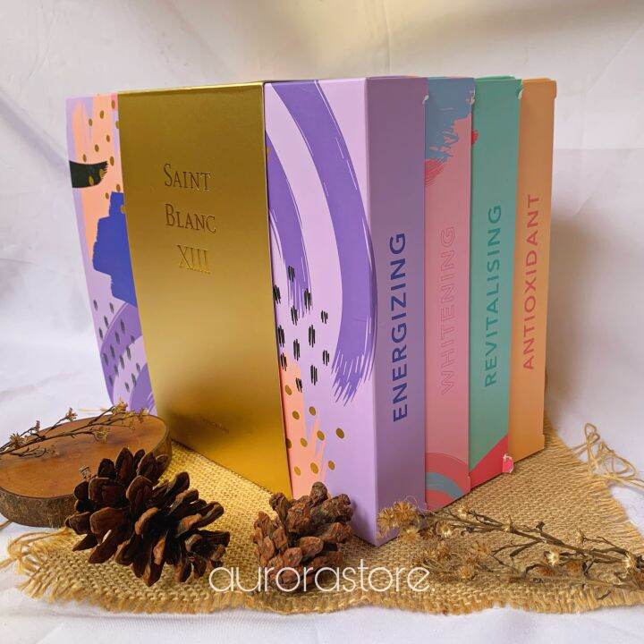 Saint blanc XIII quartet new infus whitening suntik putih box Lazada