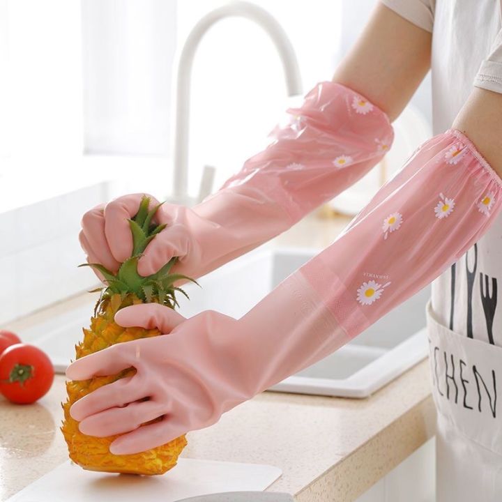 ถุงมือล้างจาน-ถุงมือทำความสะอาด-ถุงมือกันน้ำ-ถุงมือล้างจานทำความสะอาด-ถุงมือยาง-ถุงมือปลายจั้ม-ถุงมือ
