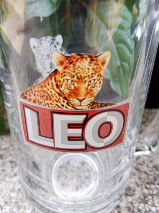 แก้วลีโอ-lio-beer-glass-แก้วเบียร์ลีโอ-แก้วเบียร์-แก้ว-ขนาดความจุ-350-ml-กว้าง-7-cm-สูง-14-cm-ลิขสิทธิ์แท้-ocean-glass