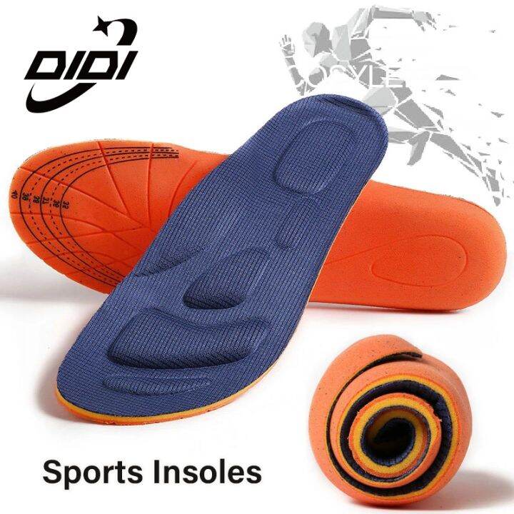 DIDI 1 Pair Sport Insoles Shock Absorption Cushioning Memory Foam Shoes Insole Insole shoes for