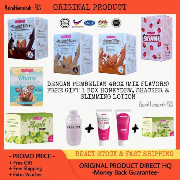Kalista Almond Fiber Original Product Lazada