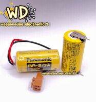 Battery​ BR-2/3A 3V Panasonic​ แบบแจ็คน้ำตาล,แบบขาลงปริ้น