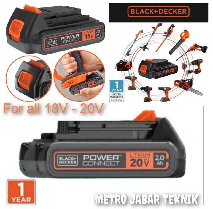 Baterai 18V / 20V Black Decker Lithium Ion Battery All Black Decker 20V ...