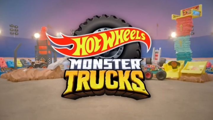 hot wheels monster trucks arena smashers fire crash challenge