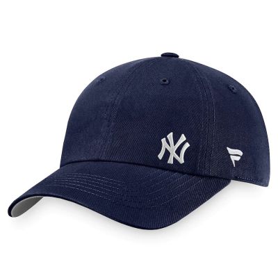 New York Yankees Cap สี Navy : นิวยอร์ก แยงกีส์ หมวก หมวกแก๊ป สีน้ำเงินเข้ม กรม เนวี่ โลโก้ขาว ปักด้านข้าง